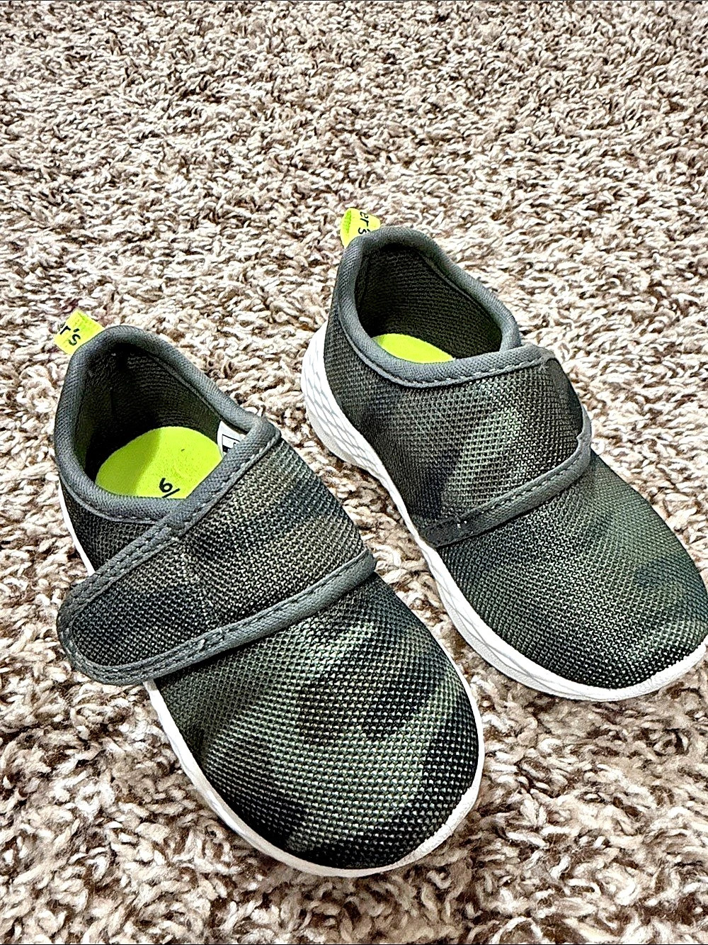 Carter's Toddler Boy Casual Sneakers - Camo Sneakers Girls US 6